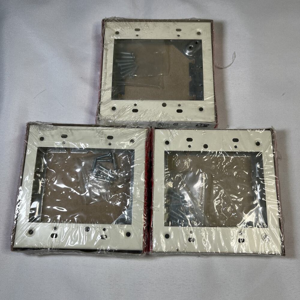 3 PACK New Wiremold Legrand V5751-2 2 Gang Flush Ext Adapters 15/16" Deep Ivory